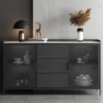 Lekan Modern Sideboard Cabinet Natural wood - Image 3