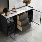 Lekan Modern Sideboard Cabinet Natural wood - Image 5