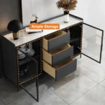 Lekan Modern Sideboard Cabinet Natural wood - Image 8