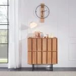 Keinna Sideboard Cabinet Natural Wood - 4 Shelves