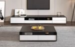 Helenville Modern Wood Coffee Table - 4 drawers - Image 2