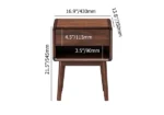 Reni Nightstand bedside table - 1 drawer - Image 11