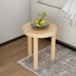 Kailie modern natural wood Side table - Image 4