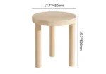 Kailie modern natural wood Side table - Image 7