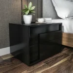 Kay Nightstand natural wood with 2 drawers