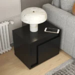 Kay Nightstand natural wood with 2 drawers - Image 4
