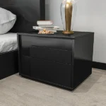 Kay Nightstand natural wood with 2 drawers - Image 6