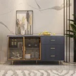 Klamf Sideboard Natural wood with Metal legs - Image 7