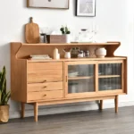 Crase Mid-century and Modern Natural wood Sideboard - Image 5