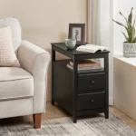Andru Modern Side table - Natural Wood