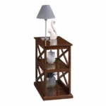 Arthella Natural wood Side table with storage - Image 3