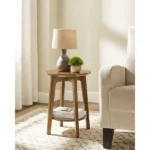 Creech Natural wood Side table
