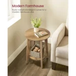 Creech Natural wood Side table - Image 2