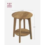 Creech Natural wood Side table - Image 5