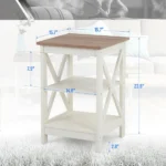 Jackob Natural wood Side table - Image 7