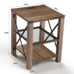 Celia - Natural wood Side table - Image 12