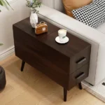 Monumo Natural Wood Side table - 2 drawers