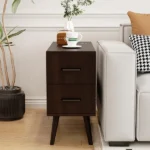 Monumo Natural Wood Side table - 2 drawers - Image 4