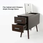 Monumo Natural Wood Side table - 2 drawers - Image 6