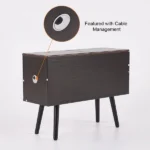 Monumo Natural Wood Side table - 2 drawers - Image 7