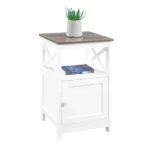 Cazablank Natural wood Side table - One Shelf - Image 2
