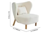 Katrin Arm chair Natural wood - Image 9