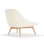 Elton Upholstered Natural wood chair - Image 4