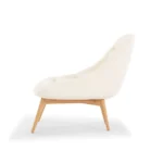 Elton Upholstered Natural wood chair - Image 5