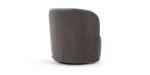 Lamoda Natural wood upholstered chair with 360 degree swivel base - Image 5