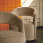 Patchwork Arm chair Natural wood