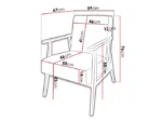 Lutchi Natural wood chair - Image 3