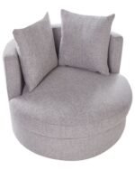 Sella - Fully padded armless chair with 360 degree swivel base - Image 4