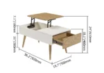 Mocito Natural wood Coffee table - Image 11