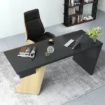 Cramphe Modern Desk with drawers - Image 5