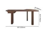 Jeneif Natural wood Desk - Image 6