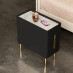 Inarrow Modern Nightstand Gold legs - 2 drawers - Image 13