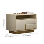 Klasio Nightstand Natural wood - One drawer - Image 5