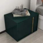 Kramzi Nightstand Natural wood - 2 drawers