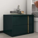 Kramzi Nightstand Natural wood - 2 drawers - Image 4