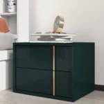 Kramzi Nightstand Natural wood - 2 drawers - Image 5