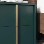 Kramzi Nightstand Natural wood - 2 drawers - Image 6