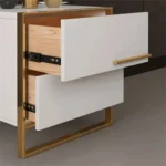 Cylina Nightstand Natural wood - 2 Drawers - Image 2