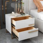 Cylina Nightstand Natural wood - 2 Drawers - Image 3