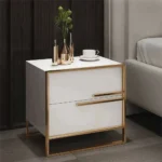 Cylina Nightstand Natural wood - 2 Drawers - Image 4