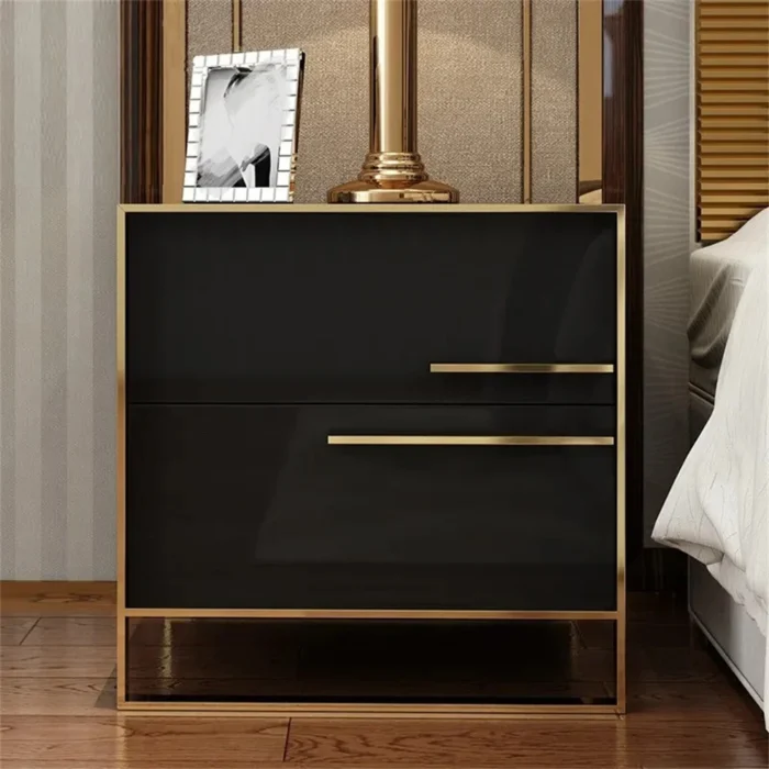 Cylina Nightstand Natural wood - 2 Drawers - Image 11