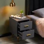Crasmy Modern Nightstand with 2 drawers - Image 2