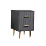Crasmy Modern Nightstand with 2 drawers - Image 3
