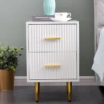 Crasmy Modern Nightstand with 2 drawers - Image 9