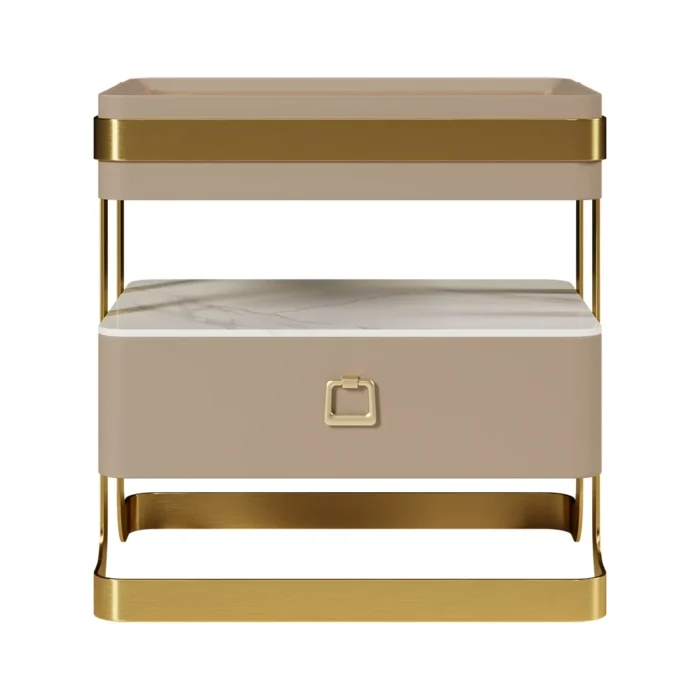 Quara Modern Nightstand - One drawer - Image 7