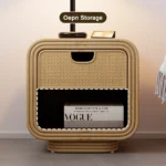 Demnal Nightstand Rattan with Natural wood - Image 6